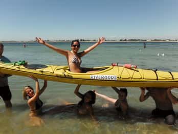De Perth: Excursão de caiaque pelas ilhas Rockingham Seal e Penguin