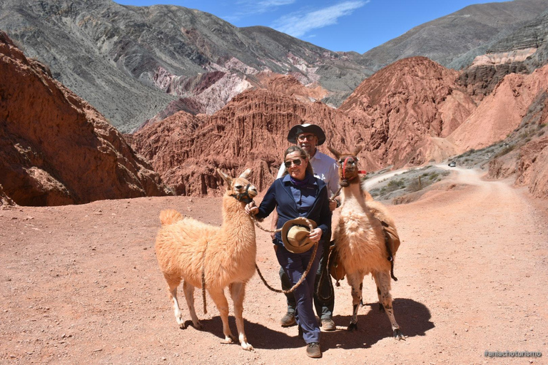 Purmamarca: Hiking with Llamas through multicolored mountains