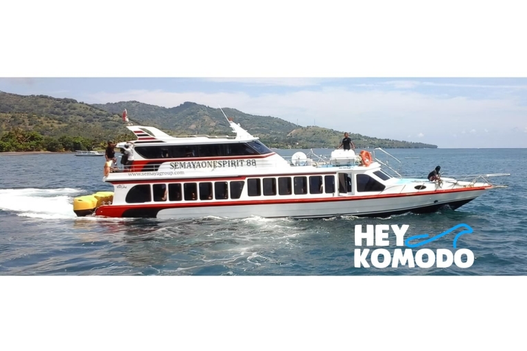 Von Bali aus: Ticket Fastboat Gili Trawangan & Lombok Tour1 Weg Ticket Schnellboot von Bali nach Gili Trawangan