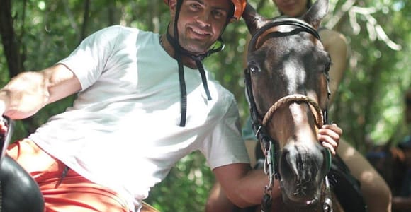 Punta Cana: Horseback Ride and Swim with Hotel Pickup