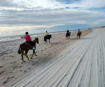Amelia Eiland: Paardrijden op het strand