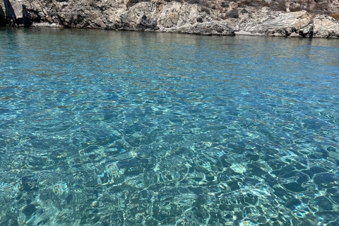 Mykonos : croisière d'une demi-journée en bateau antique sur la côte sudMykonos : tour en bateau demi-journée plages du sud