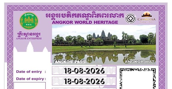 Siem Reap: Angkor Wat Admission Ticket