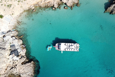 Ibiza: Crucero de día completo por Formentera con paella y bebidas