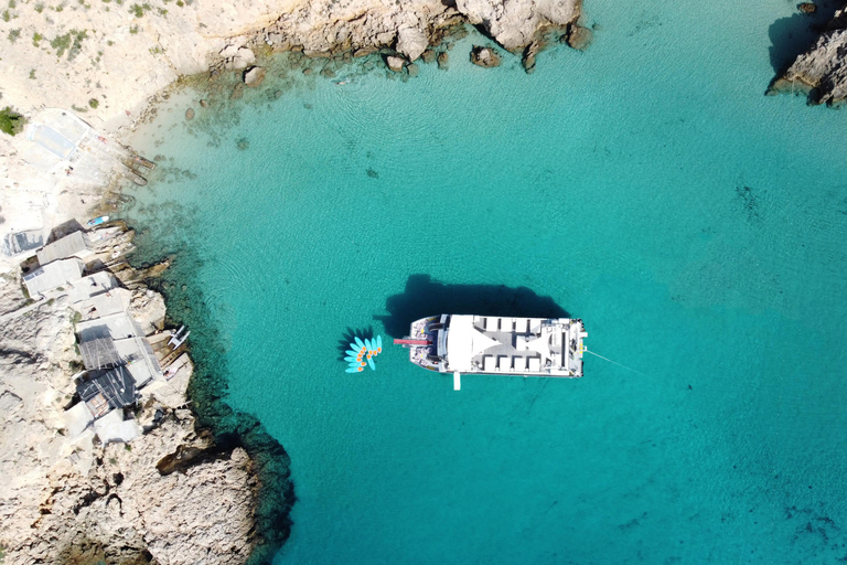 Ibiza: Formentera cruise van een hele dag met Paella en drankjes