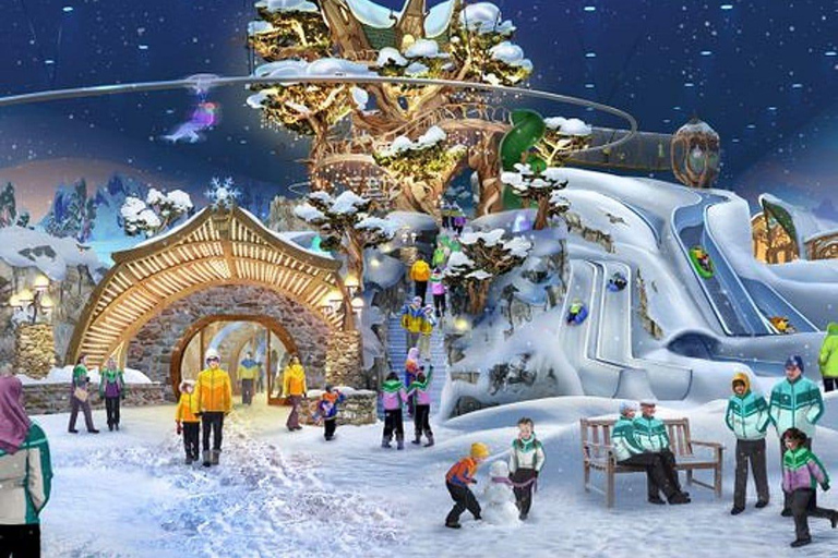 Abu Dhabi: Sheikh Zayed Grand Mosque & Snow Park Tour Dubai: Abudhabi Premium Tour With Buffet BBQ Lunch