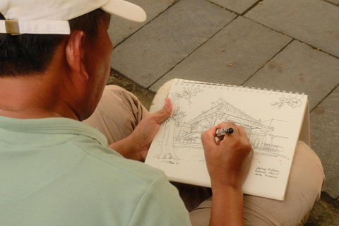 TravelSketch Yogyakarta: tour guiado a pie y dibujo