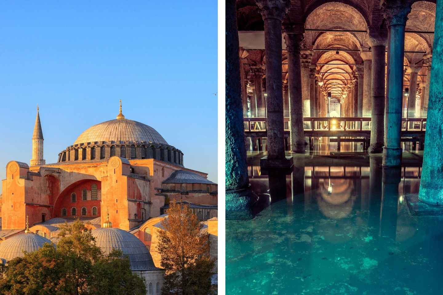이스탄불: 아야 소피아와 지하 궁전 콤보 티켓