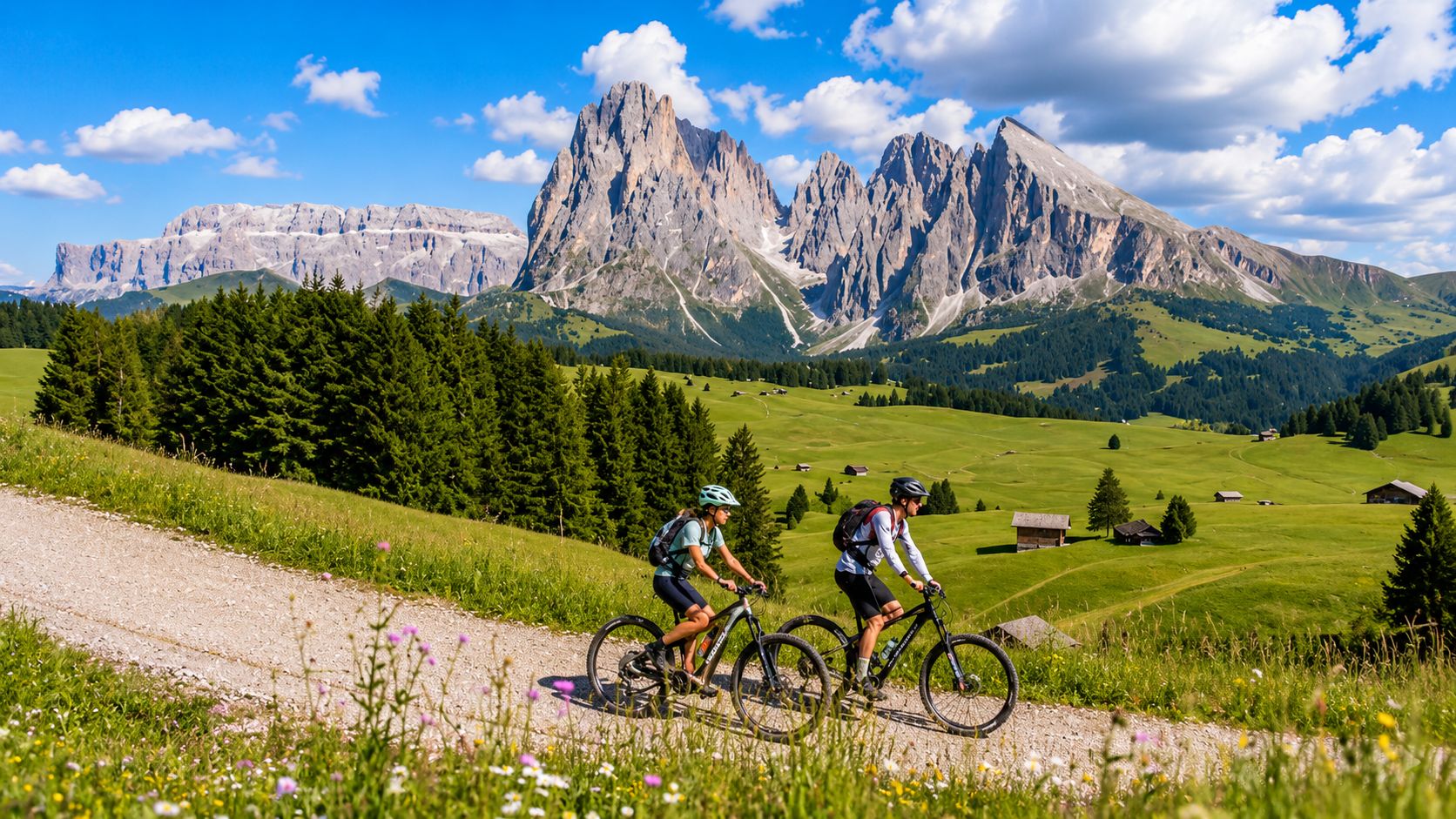 Seiser Alm: E-Bike-Ausflug zur Seiser Almhütte