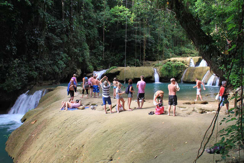 Visite privée de la promenade de la rivière des chutes d&#039;YsDe Falmouth/ Trelawny