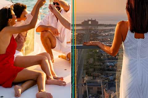 Palm Observatory ticket with 1.5h afternoon yacht combo