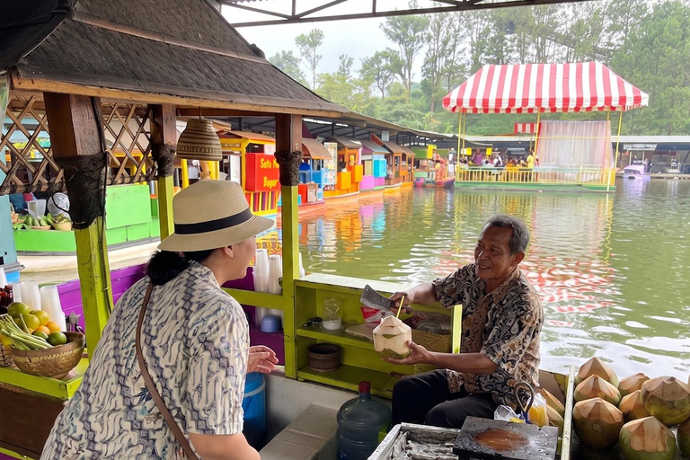 Jakarta to Bandung: Whoosh Train, Tea & Floating Market Bandung : Highlands & Floating Market Day Tour from Jakarta