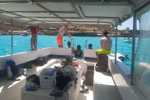 Comino: Excursiones privadas en barco, paradas para nadar y visitas a cuevas