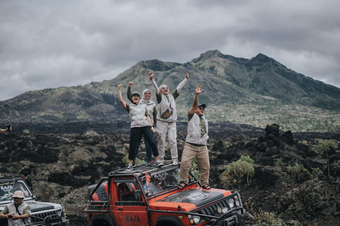 Ubud: Mount Batur Jeep Sunrise & Hot Spring All Inclusive Mount Batur Jeep Sunrise & Black lava - Meeting Point