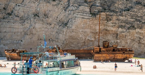 Zakynthos: Above & Beyond Shipwreck & Blue Caves Tour