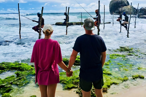 Da Colombo: tour privato all-inclusive di un giorno a Galle e MirissaGalle: tour privato di un giorno lungo la costa meridionale con snorkeling