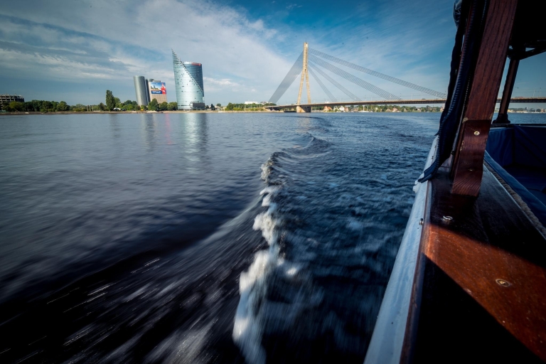 Riga Sightseeing by Canal Boat - River Cruises Latvia Riga Sightseeing by Canal Boat