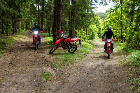 Enduro motorcycle experience around Vilnius city