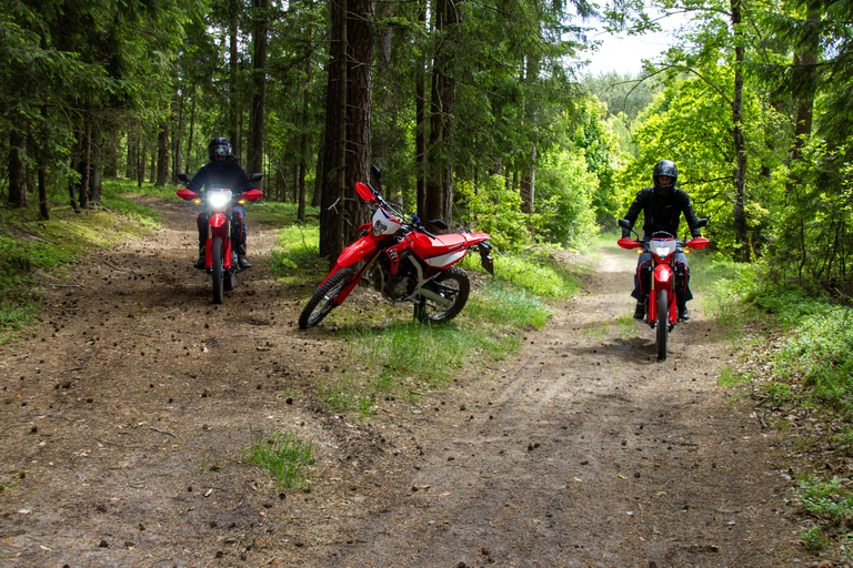 Enduro motorcycle experience around Vilnius city