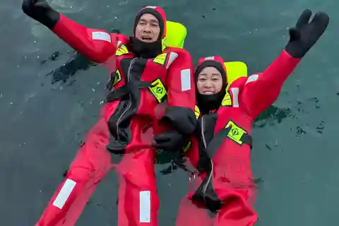 Tromsø: Arctic Fjord Floating in Survival Suit