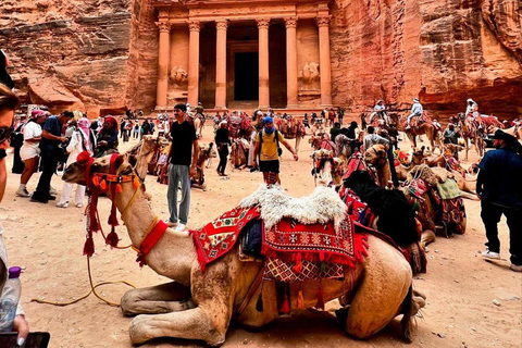 From Amman: Petra and Wadi Rum Private Day Trip Petra and Wadi Rum Day Trip with Sunset Jeep Tour