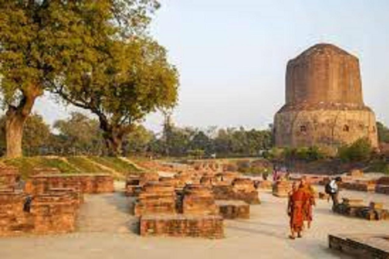 Varanasi: jednodniowa wycieczka po prywatnym mieście z Sarnath.Varanasi: jednodniowa wycieczka po prywatnym mieście i Ganges Aarti.