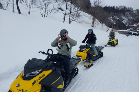 Nagano: Winter Holiday Snowmobiling in Nozawa Onsen Area