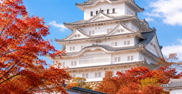 Depuis Osaka : château de Himeji, Arima Onsen et mont Rokko