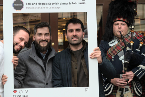 Edimburgo: Cena Escocesa y Experiencia de Música Folk