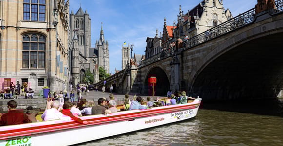 Gent: 40 Minuten geführte Bootstour durch das mittelalterliche Zentrum