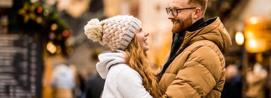 Prague : séance photo magique au marché de Noël
