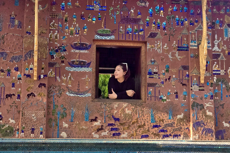 Luang Prabang: Almsgiving Ceremony and Kuang Si Falls Tour Private 1-2 pax