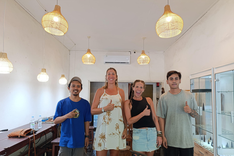 Cours de fabrication de bijoux à Kuta Bali, avec 7 grammes d'argent pur