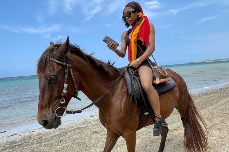 Montego Bay: Horseback Ride and Swim Adventure With pickup from Runaway Bay & Ocho Rios Hotels
