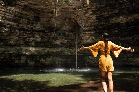 Z Riviera Maya: Wycieczka Ek Balam i Cenote z lunchem i odbioremZ Riviera Maya: Wycieczka, udogodnienia + lunch w pudełku + napoje