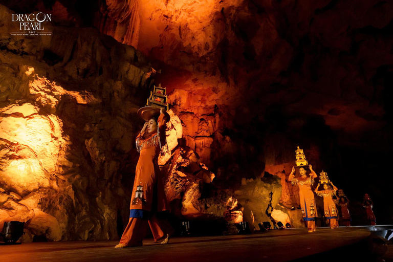 From Hanoi: Ha Long Bay Cruise, Cave Tour, and Dinner Show