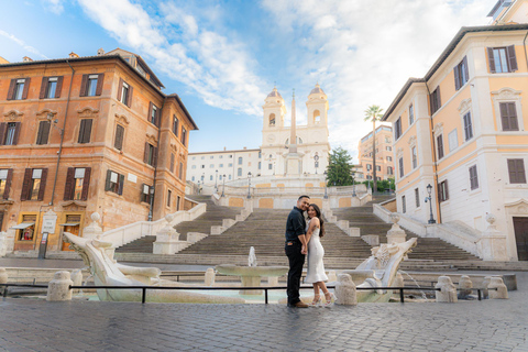 Rome: Private Editorial Shoot at Trevi Fountain or Colosseum Early Morning Trevi Fountain: 30-Minute Private Shoot