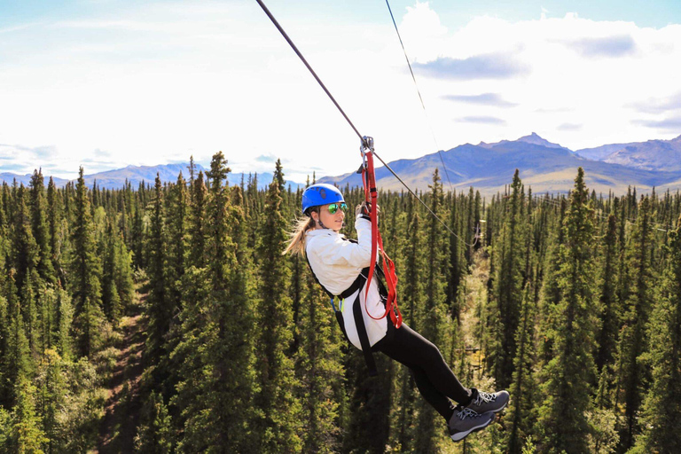 From Fairbanks: Denali Rafting & Zipline Adventure Day Trip