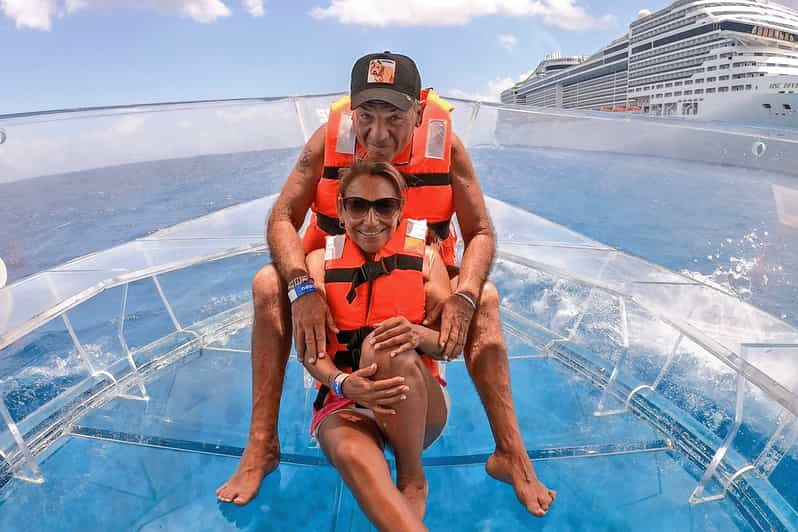 Cozumel: Transparent Boat Tour with Snorkeling | GetYourGuide