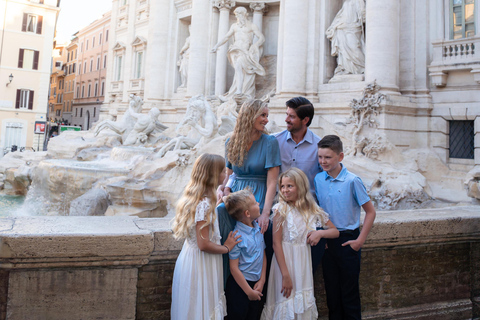 Rome: Private Editorial Shoot at Trevi Fountain or Colosseum Early Morning Trevi Fountain: 30-Minute Private Shoot
