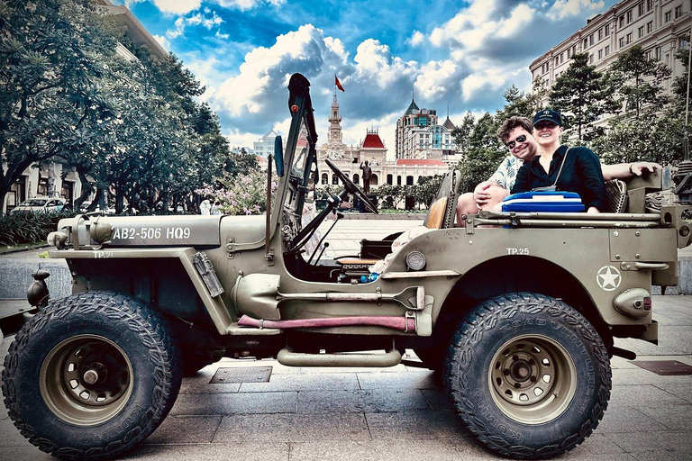 Saigon Half day by Jeep: City Landmarks & Local Life