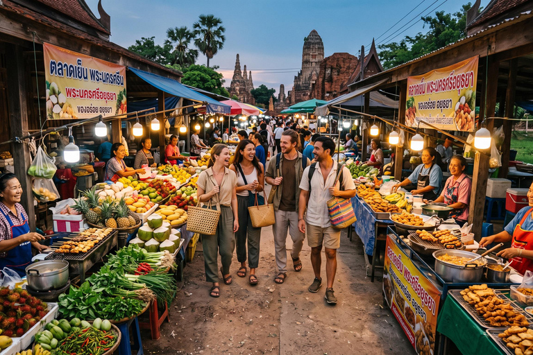 From Bangkok: 2-Day Ayutthaya Cooking Class & Temples Tour