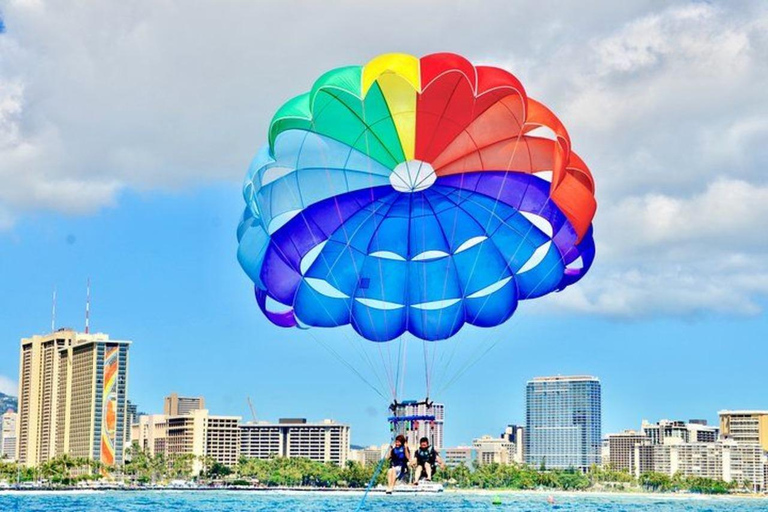 Honolulu: Parasailing Adventure Over Waikiki Waters Parasailing since 1977 - 1000' Line