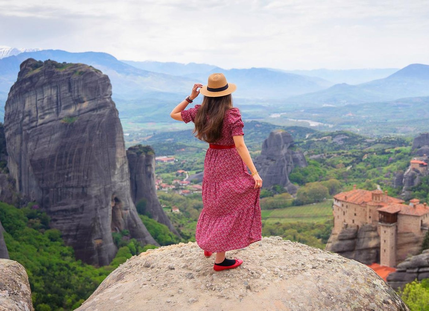Athen: Dagsudflugt til Meteora-klostrene med huler og frokost