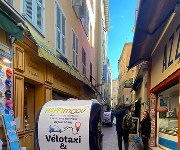 Nice: Privat guidet tur med elektrisk sykkeltaxi