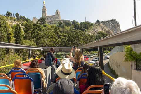 Marseille: Panoramic Tour of by Hop-On Hop-Off Colorbus