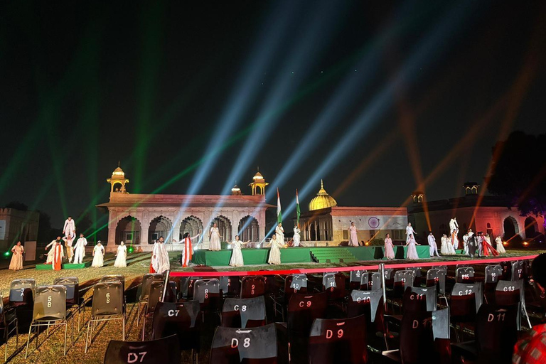 Delhi: Red Fort Light & Sound Show With Skip The Line Entry Tour With Guide Only