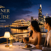 Romantic Saigon Dinner Cruise Tour With a Private Table Romantic Saigon Dinner Cruise Tour With a Private Table