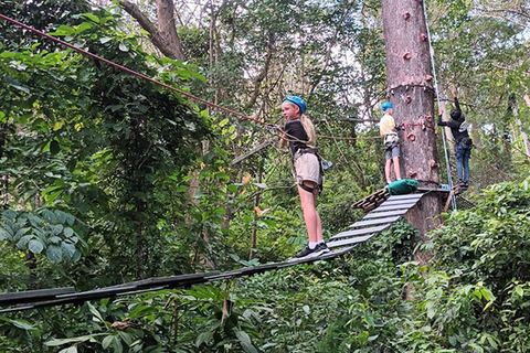 Phuket: Jungle Xtrem Avonturen en Zipline ParkAvontuur voor gevorderden met 45 platforms