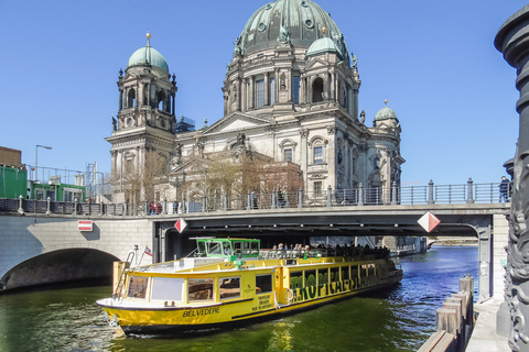 Berlin: Hop-On/Hop-Off Sightseeing Bus mit Bootsoptionen48-Stunden-Bustour, Currywurst und Rundgang